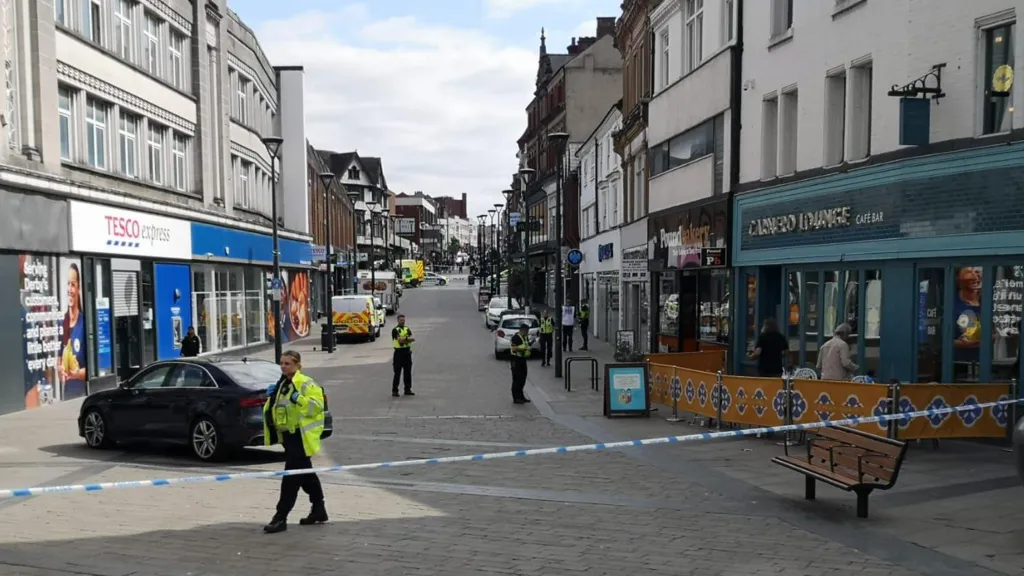 Customer stabbed to death in city centre bank