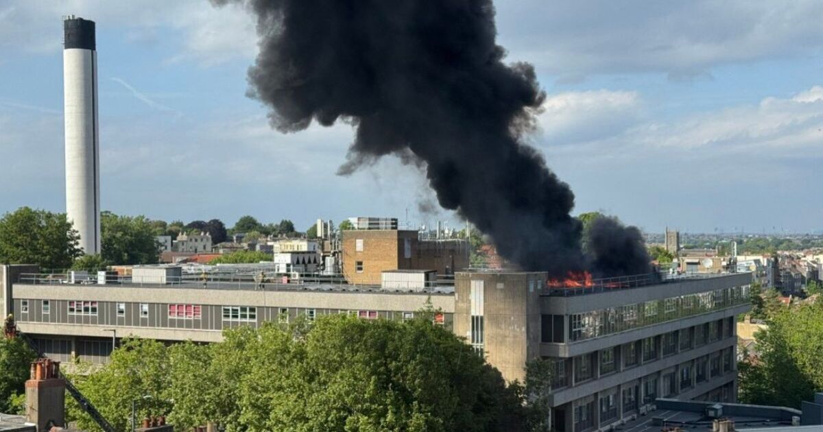 Huge fire rages at Bristol hospital as black smoke fills sky