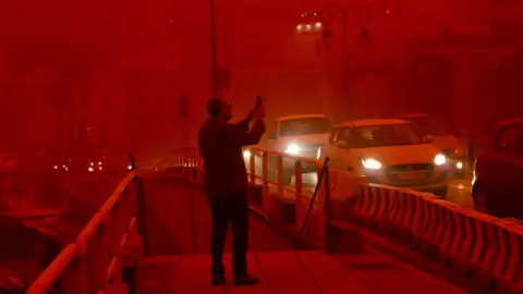 Man dies in storm as Saharan dust shrouds Crete