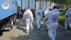 Russia and Ukraine fulfil deal to repatriate dead soldiers