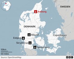 Denmark says &#039;professional actor&#039; behind drone incursions over its airports