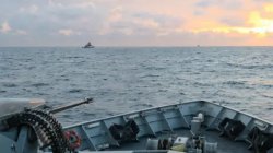 Navy <b class='text-danger'>intercept</b>s two Russian ships in English Channel