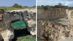Italy's 'Lovers’ Arch' collapses into sea on Valentine's Day