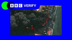 Huge fires at Russian oil facilities following Ukraine strikes, satellite images show