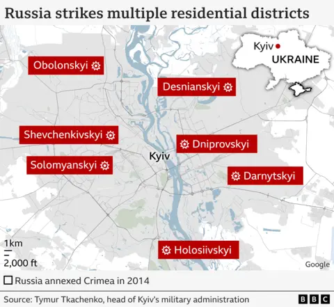 European leaders outraged after Russian strikes kill 21 and damage EU's HQ