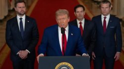 Trump takes victory lap but pitfalls remain