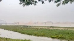 Moment pagoda collapses in Myanmar after earthquake