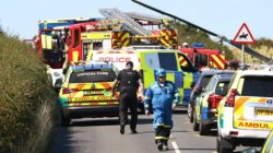 Three dead and one injured as helicopter crashes during training flight