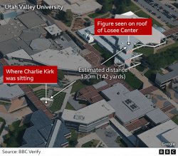 A figure on the roof and a single bullet - what we know about Charlie Kirk shooting