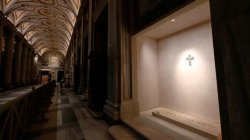Pope Francis&#039; tomb adorned with single rose as first images released