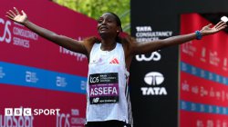 London Marathon 2025: Assefa sets women&#039;s record as Sawe wins men&#039;s race