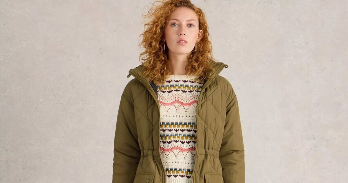 White Stuff quilted coat in 'lovely colour for autumn' now reduced to half price