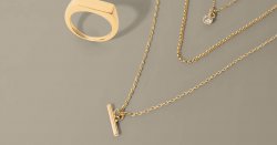 Stylish gold H Samuel £60 necklace looks like a £340 designer version