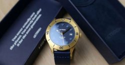 New &#039;expensive feel&#039; gold-coated watch is made from ocean plastic and has Seiko movement