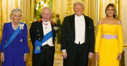 Royal fans issue the same complaint as Melania Trump wears daring outfit for state banquet