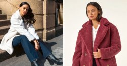 Roman&#039;s cosy boucle coat ideal for cold-weather layering is currently on sale