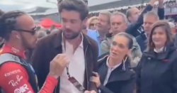 Jack Whitehall red-faced after Lewis Hamilton clash at British GP