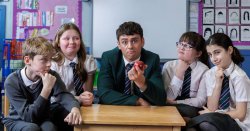 Tom Daley goes back to school to learn energy saving tips from kids
