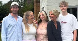 Ulrika Jonsson rare family update as she poses with all four children
