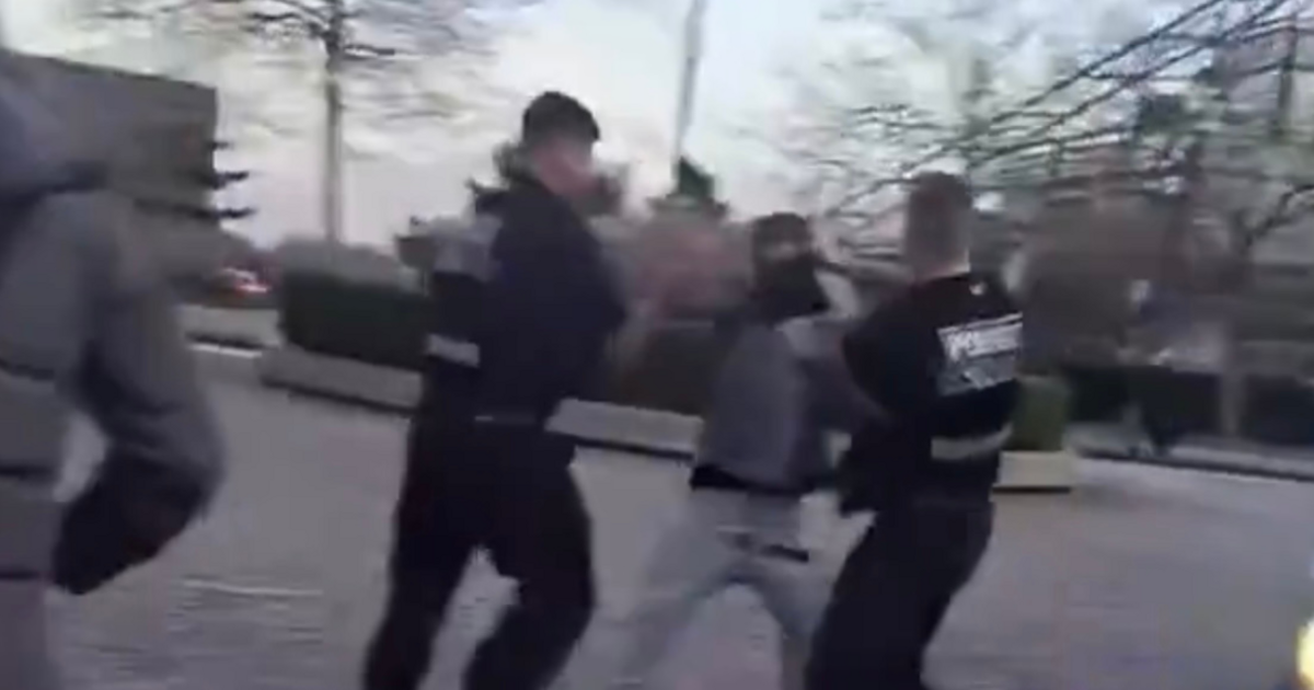 Chaos as feral youths clash with cops at UK city 'Easter egg hunt'