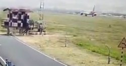 Doomed Air India Boeing plane&#039;s take off and fireball crash caught on chilling CCTV