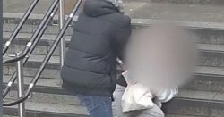 Shocking moment man tries to kidnap teenager in broad daylight at UK train station