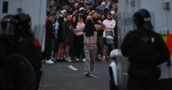 Children throw Molotov cocktails at police as fresh riots break out in UK city