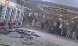 Majorca airport chaos as roof collapses