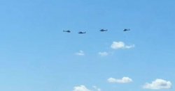 Mystery over 4 helicopters circling major landmarks and &#039;heading towards central London&#039;