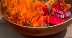 Donald Trump supporters burn MAGA hats in fury at &#039;client list&#039; cover-up