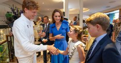 Wimbledon champion Jannik Sinner&#039;s sweet moment with Prince George and Princess Charlotte