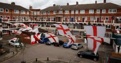 Disgrace as England flags torn down by mystery vandal on iconic housing estate