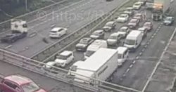 M6 traffic LIVE: Motorway closed in both directions as lorry fire sparks chaos