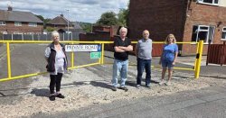 Fury as neighbours &#039;blocked from homes&#039; after shopkeeper installs barrier