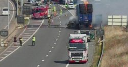 M6 traffic LIVE: Travel chaos on major motorway as &#039;lorry fire&#039; sparks 90-minute delays