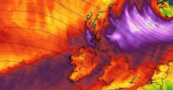 Storm forecast maps show exact moment wall of rain and 78mph winds batter UK