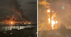 Russia burning as Ukraine launches huge attack while Putin rushes in reinforcements