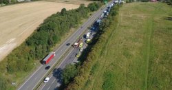 A1 traffic LIVE: 4 miles of queues as huge crash sparks delays
