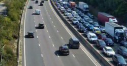 M3 traffic LIVE: Long delays and lanes closed after shed load near Bagshot