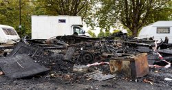 Horror in Bristol as caravan set alight &#039;deliberately&#039; inside huge traveller community