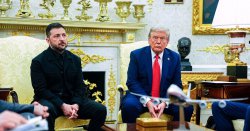Moment Zelensky gets the last laugh on White House journalist who started suit row