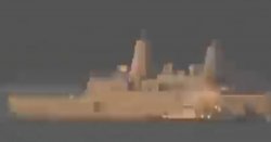 Fire erupts on US warship as firefighters scrambled to fight blaze