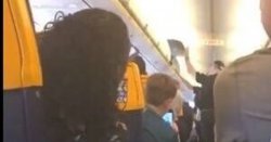 Woman &#039;tries to open emergency exit&#039; on Ryanair plane from Manchester to Morocco