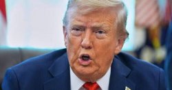 Trump furiously ejects Oval Office intruder in five word exposion caught on camera