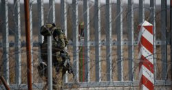 Soldier on border duty rushed to hospital after being &#039;attacked by aggressive migrants&#039;