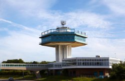 Inside eerie abandoned tower on the M6 that looks like a giant UFO