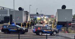 Horror as plane crashes and catches fire with firefighters rushing to scene