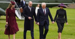 Donald Trump holds Melania&#039;s hand to cover mystery bruise after <b class='text-danger'>health</b> fears