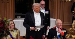 Donald Trump takes subtle swipe at Prince Harry in state banquet speech