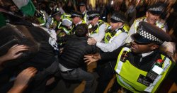Watch: Pro-Gaza mob clashes with police &#039;I don&#039;t give a f--- about the Jewish community&#039;